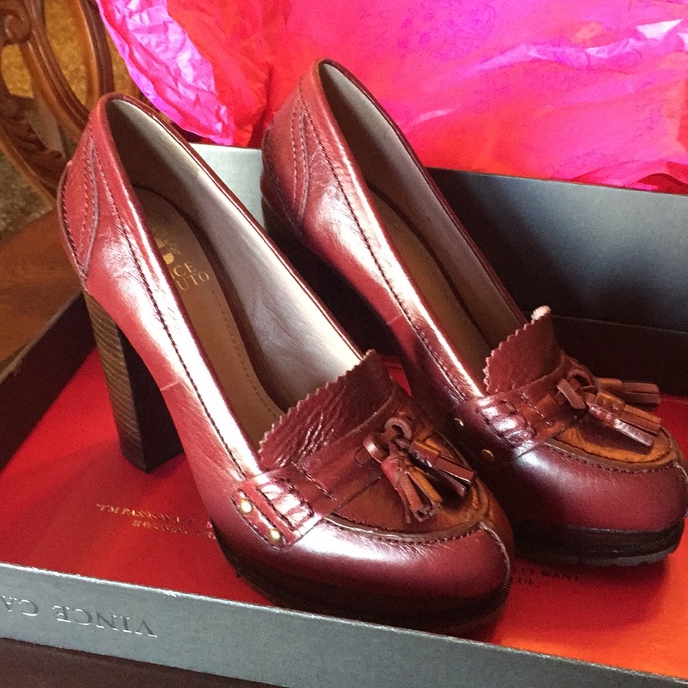 Burgundy heels